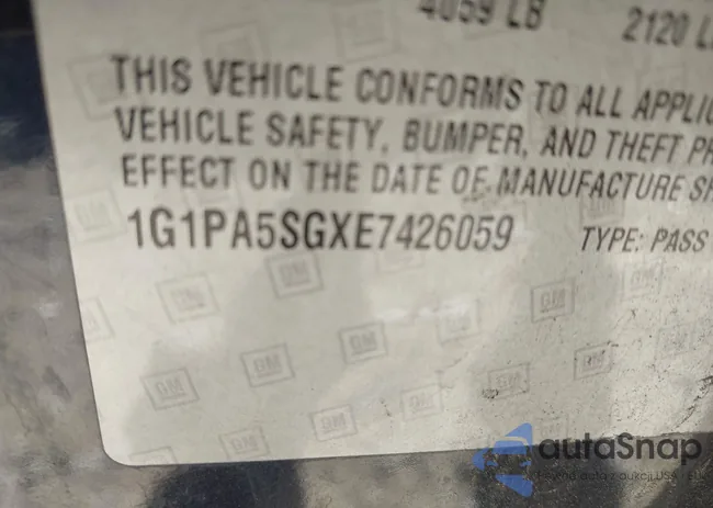 1G1PA5SGXE7426059: 43489101