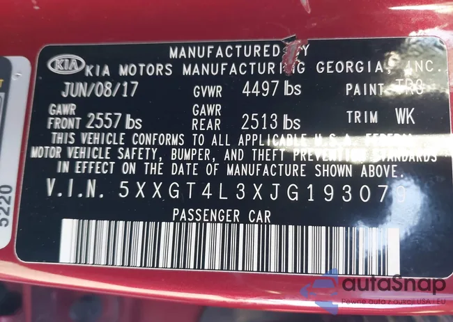 5XXGT4L3XJG193079: 43489295