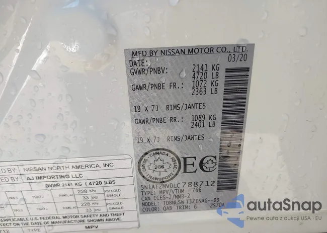 5N1AT2MV0LC788712: 43490452