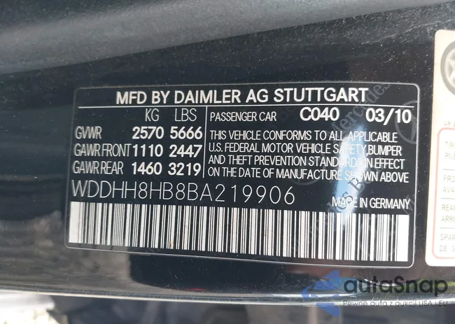 WDDHH8HB8BA219906: 43490582