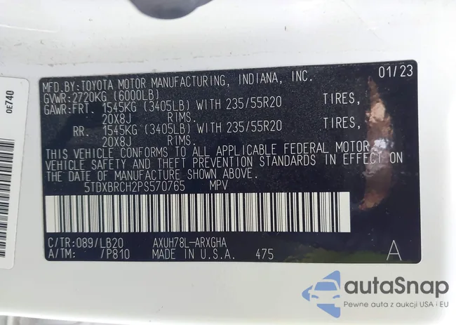 5TDXBRCH2PS570765: 43490873