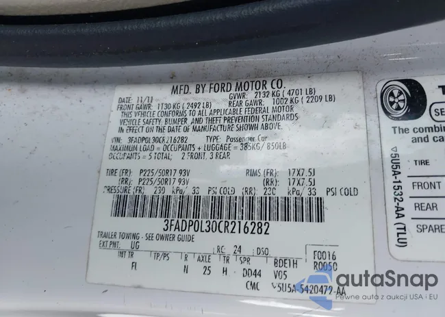 3FADP0L30CR216282: 43490910