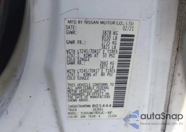 1N6BF0KM9MN805444: 43490970