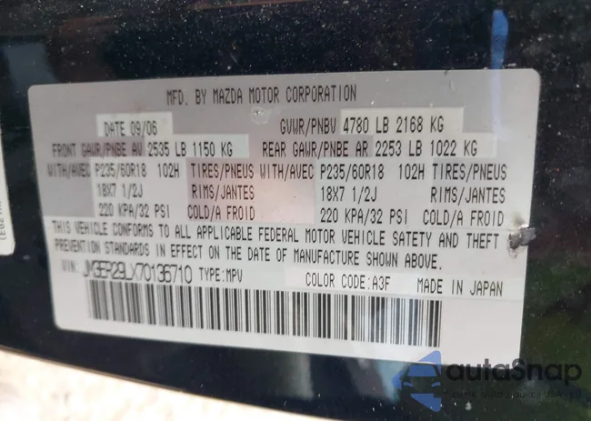 JM3ER29LX70136710: 43490160