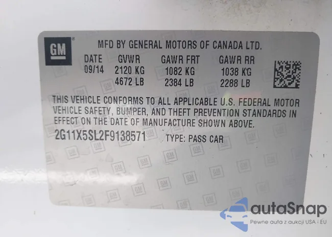 2G11X5SL2F9138571: 43490197