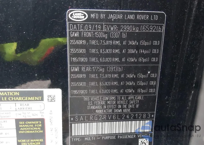 SALRG2RV6L2421283: 43490426