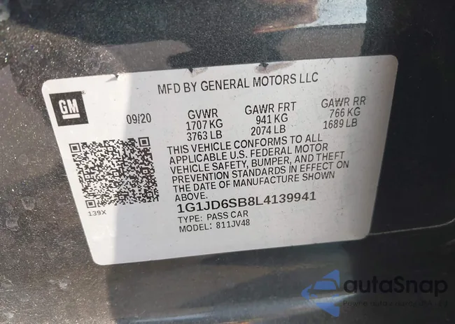 1G1JD6SB8L4139941: 43491469