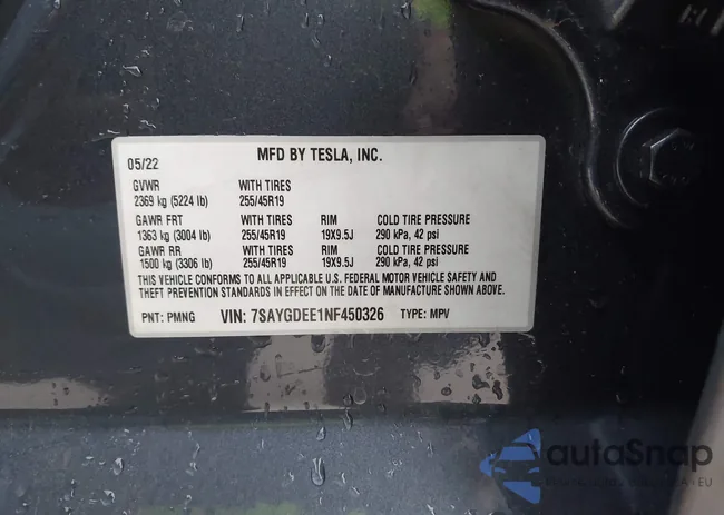 7SAYGDEE1NF450326: 43491654