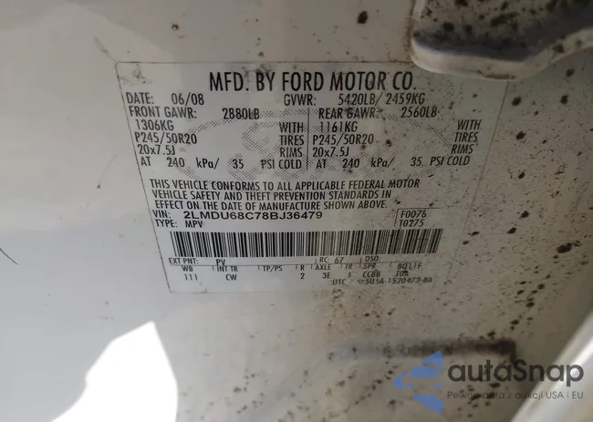 2LMDU68C78BJ36479: 43491683