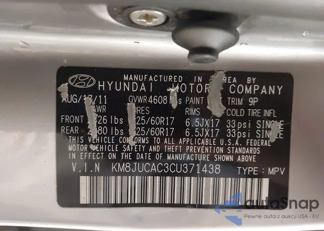 KM8JUCAC3CU371438: 43491718