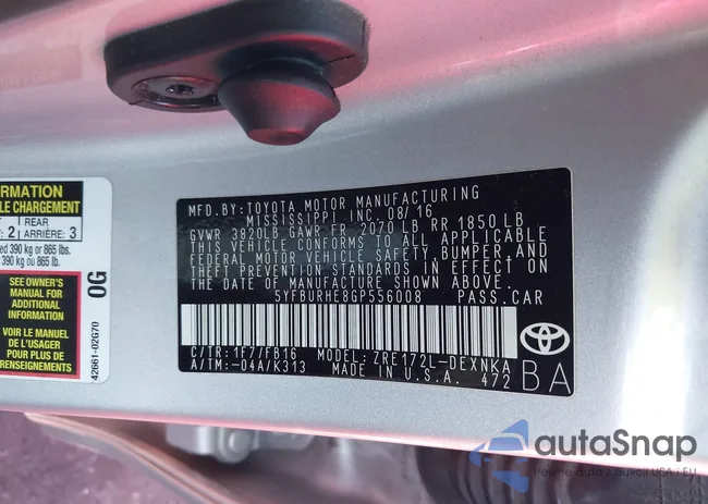 5YFBURHE8GP556008: 43491723