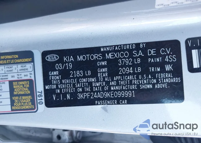 3KPF24AD9KE099991: 43491753