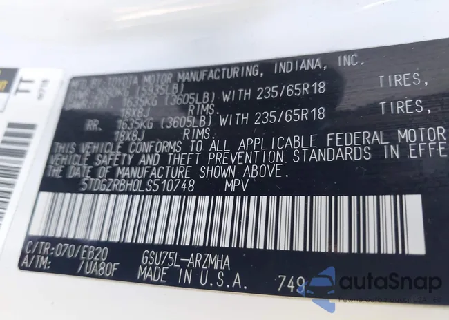 5TDGZRBH0LS510748: 43491771