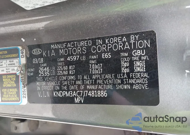 KNDPM3AC7J7481886: 43491930