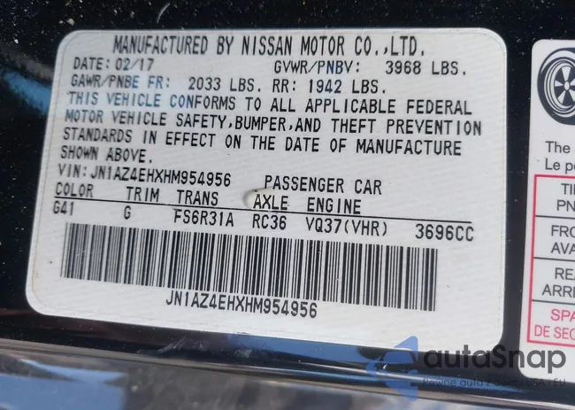 JN1AZ4EHXHM954956: 43491932