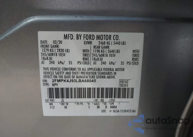 2FMPK4J93LBA68045: 43491059