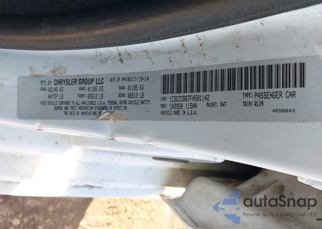 1C3CCCBG7FN581142: 43491126