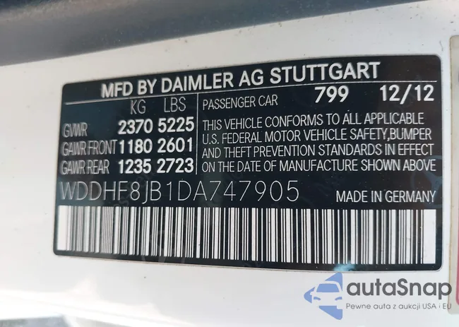 WDDHF8JB1DA747905: 43491153