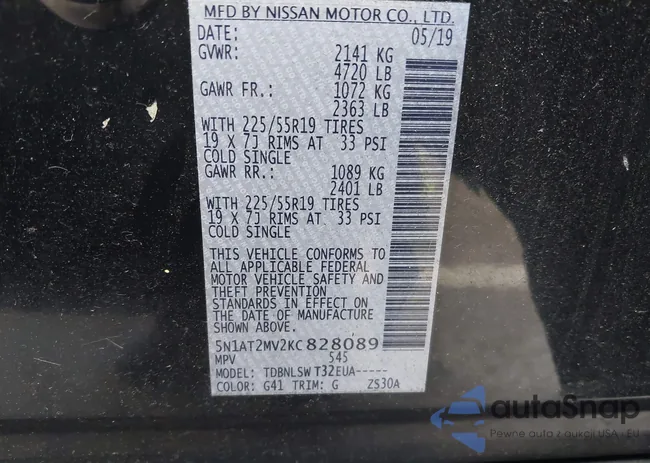 5N1AT2MV2KC828089: 43492594