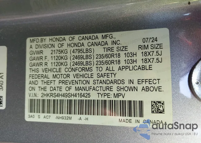 2HKRS4H49SH416425: 43492681