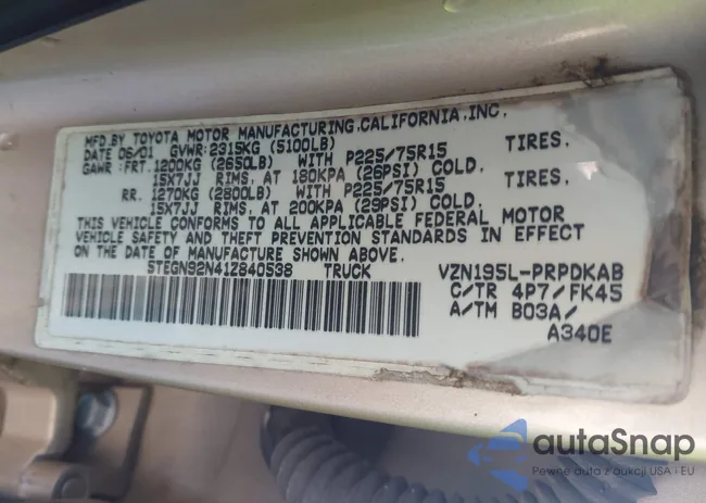 5TEGN92N41Z840538: 43492706