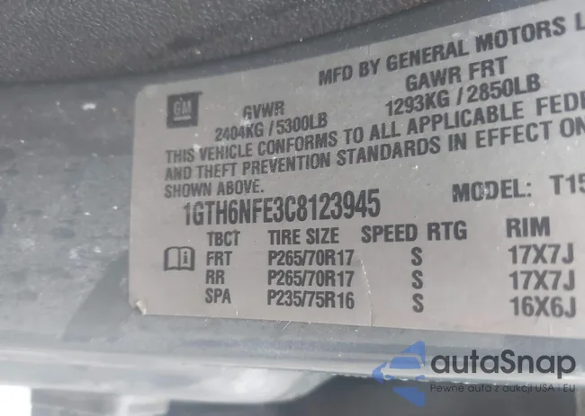 1GTH6NFE3C8123945: 43492862