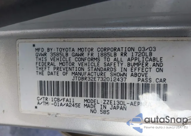 JTDBR32E732012437: 43492887