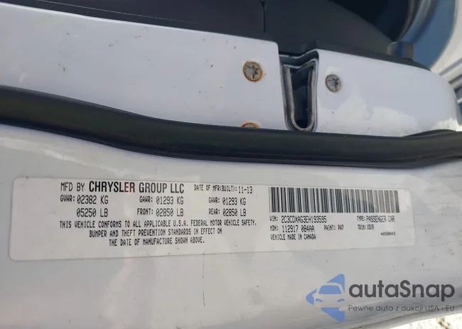 2C3CDXAG3EH193595: 43492975