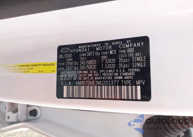 KM8R7DHE3MU201377: 43492257