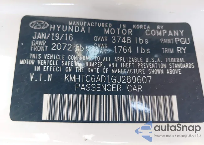 KMHTC6AD1GU289607: 43492306