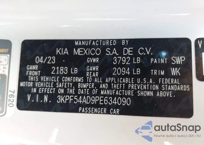 3KPF54AD9PE634090: 43492317