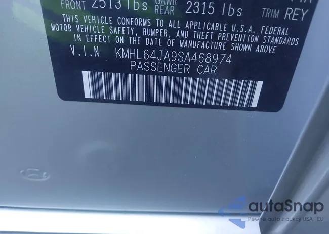 KMHL64JA9SA468974: 43492347