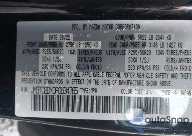 JM3TCBDY0P0634765: 43493574