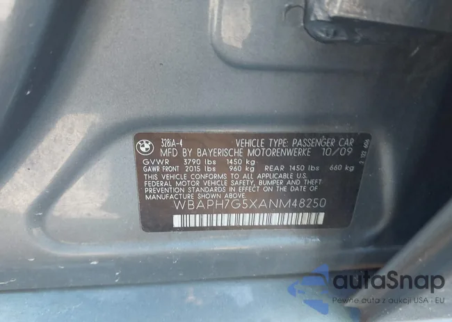 WBAPH7G5XANM48250: 43493661