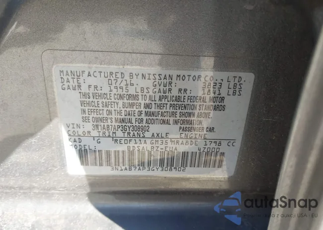 3N1AB7AP3GY308902: 43493802