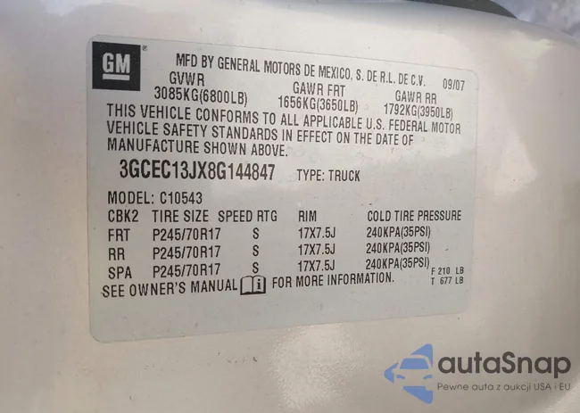 3GCEC13JX8G144847: 43493837