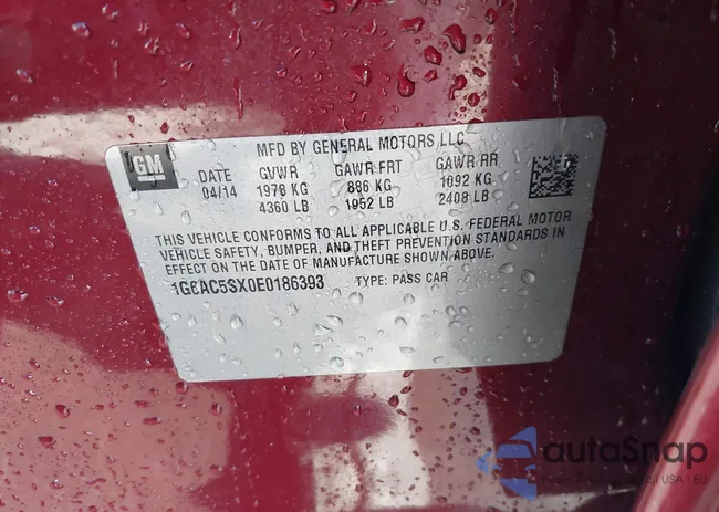 1G6AC5SX0E0186393: 43493873