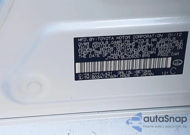 JTHCE1BL2D5001895: 43493091