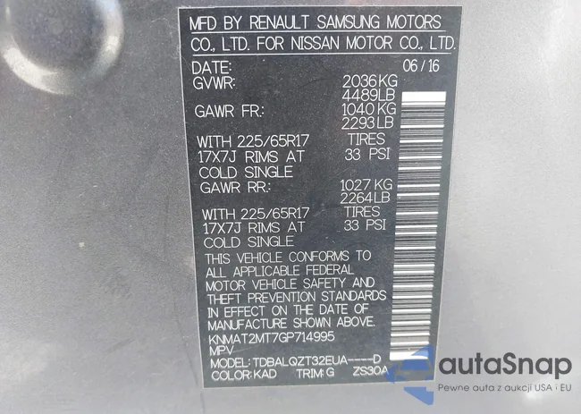 KNMAT2MT7GP714995: 43493122