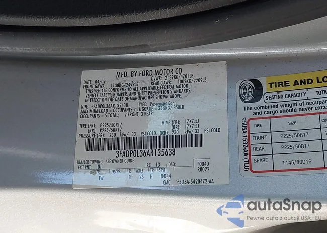 3FADP0L36AR135638: 43494451