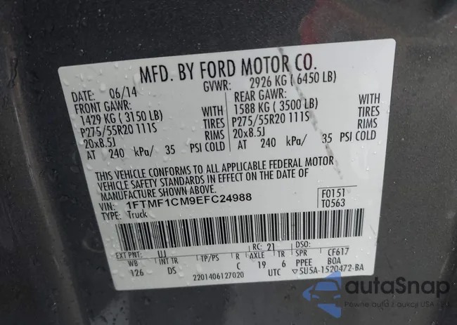 1FTMF1CM9EFC24988: 43494514