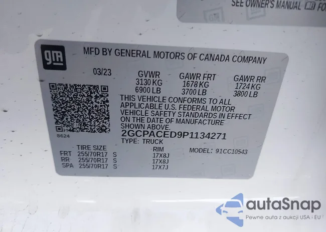 2GCPACED9P1134271: 43494526