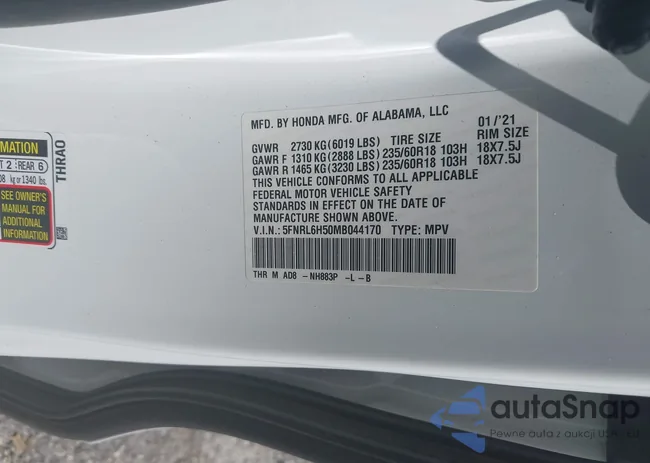 5FNRL6H50MB044170: 43494551