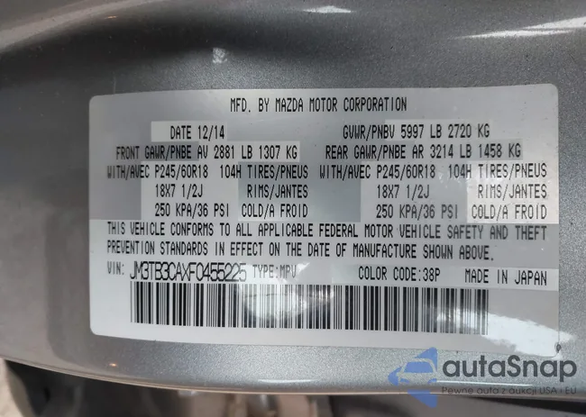 JM3TB3CAXF0455225: 43494652