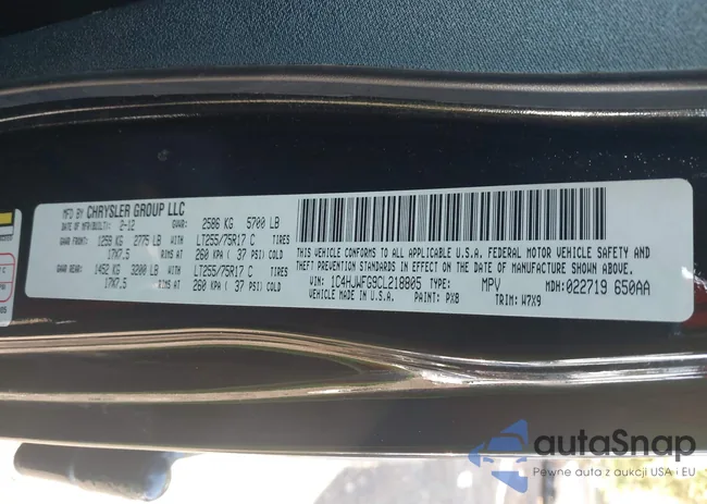 1C4HJWFG9CL218805: 43494735