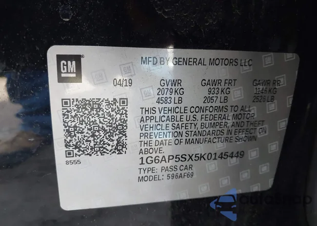 1G6AP5SX5K0145449: 43494947