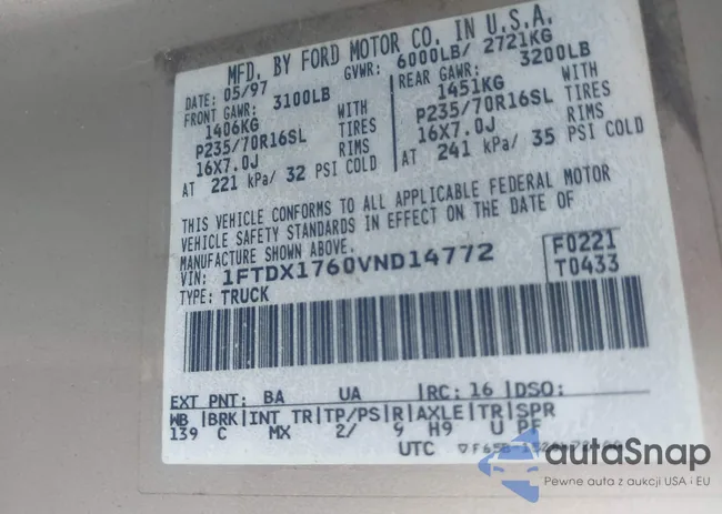 1FTDX1760VND14772: 43495481