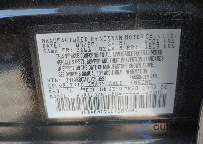 3N1AB8CV1LY300521: 43495559