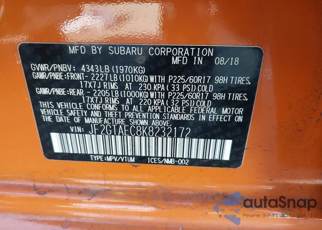 JF2GTAEC8K8232172: 43495689