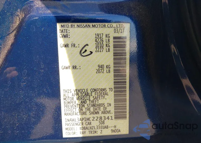 1N4AL3AP1HC228341: 43495714